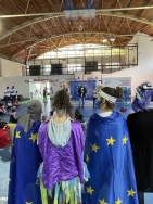 Escolares aprenden de manera lúdica la importancia de Europa y el sentimiento de identidad europea, en el marco del Día de Europa