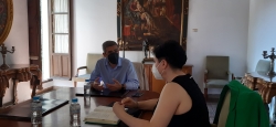 El diputado provincial González Ramiro visita la Diputación de Córdoba
