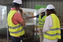 La consejera para la Transición Ecológica visita las obras de las nuevas instalaciones de tratamiento de residuos en el Ecoparque de Mérida
