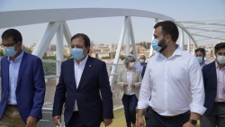 El alcalde Luis Salaya destaca el compromiso de la Junta de Extremadura con la ciudad con la obra de la Ronda Sureste