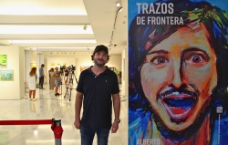 Escenas cotidianas sostienen la exposición pictórica "Trazos de frontera" del pacense Alberto de los Ríos