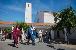 Fernández Vara pone en valor la historia de los pueblos de colonización durante su visita a San Gil
