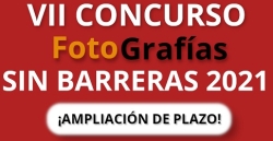 Se amplía el plazo de presentación de obras para el VII Concurso de Fotografías "Sin Barreras" hasta el 31 de enero de 2022