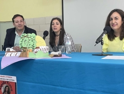 La escritora Espido Freire participa en 'Encuentros con autores', una acción del Plan de Bibliotecas Escolares