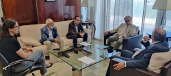Rafael España trata con el ministro de Universidades la Ley Orgánica del Sistema Universitario o el acuerdo de financiación alcanzado con la UEX