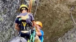 Rescate en la Vía Ferrata de Cáceres: «Es un ocio demandado pero peligroso»