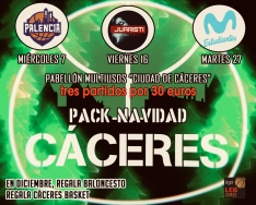 El Cáceres lanza un pack navideño de 30 euros para los partidos de diciembre