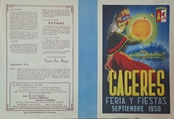 EL CARTEL Y LA PROGRAMACIÓN DE LAS FIESTAS DE SAN MIGUEL DEL AÑO 1950, DOCUMENTO DEL MES DE SEPTIEMBRE EN EL PALACIO DE LA ISLA