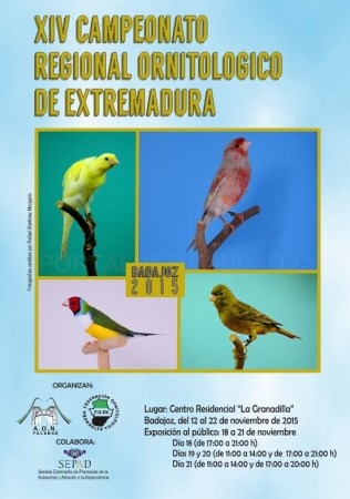 El Centro Residencial “La Granadilla” acoge el XIV Campeonato Regional Ornitológico de Extremadura