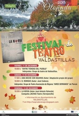 Un festival de teatro en Valdastillas (Cáceres) cerrará la programación de la Otoñada 2015