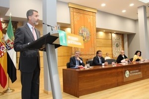 La Universidad de Extremadura acoge el acto de apertura de curso presidido por su Majestad el Rey