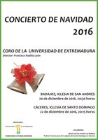 Conciertos de Navidad por el Coro de la Universidad de Extremadura