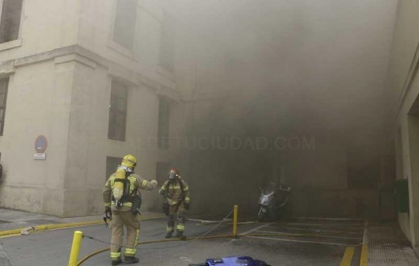 Incendio en el hospital Virgen de la Montaña de Cáceres