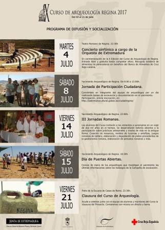 El Curso de Arqueología de Regina alcanza su X edición del 3 al 21 de julio-