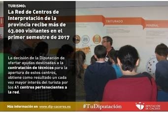 Los Centros de Interpretación de la provincia reciben más de 63.000 visitantes en el primer semestre de 2017