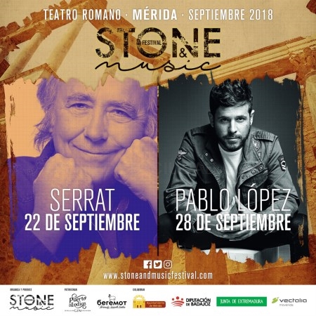 Serrat y Pablo López se suman al cartel del 'Stone & Music' 2018.