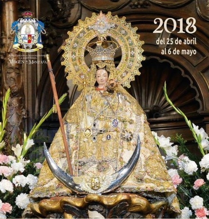 El ayuntamiento decora las calles para recibir a la patrona de la ciudad.