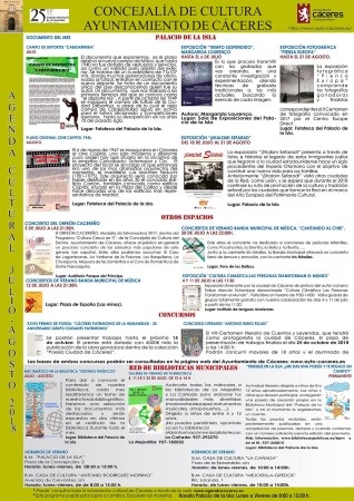 Agenda Cultural – julio 2018
