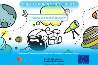 Niños y niñas de doce localidades cacereñas se forman en robótica con el taller “Crea tu pueblo inteligente”