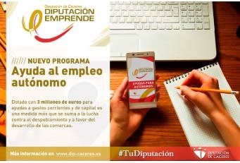 Se pone en marcha un nuevo programa de ayuda al empleo autónomo, Diputación Emprende.