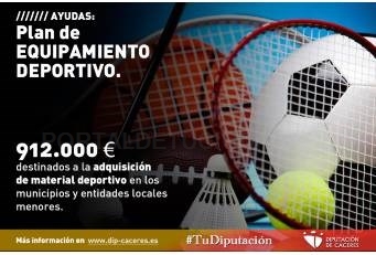Diputación de Cáceres pone en marcha el Plan “Diputación Equipamiento Deportivo”.