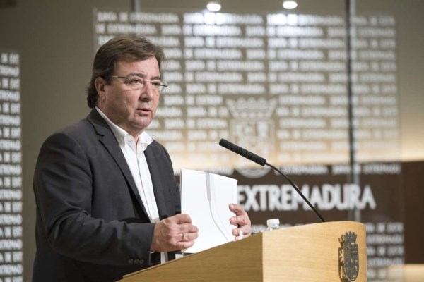 La Junta de Extremadura fija el 6 de noviembre como fecha límite para presentar los presupuestos de 2019 en el parlamento regional.