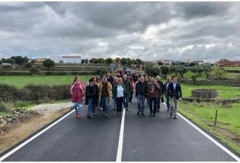 Inauguradas las obras de la carretera CC-27.1 de Plasenzuela a la N-521.