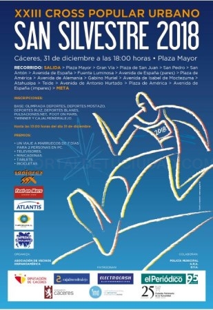 Hoy se celebra la XXIII SAN SILVESTRE 2018
