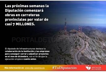 El mes de diciembre ha sido clave para cerrar y adjudicar proyectos de obras de carreteras en la provincia de Cáceres