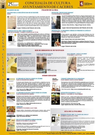 Agenda Cultural – Enero 2019
