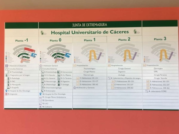 La Junta comunica a la alcaldesa de Cáceres que la apertura de consultas en el Hospital Universitario será el día 30 de enero