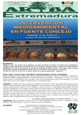 Intervención ambiental en fuente concejo.