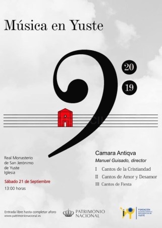 La Fundación Yuste y Patrimonio Nacional organizan un concierto para conmemorar el fallecimiento del Emperador Carlos V