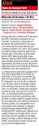Comienza la temporada de ópera, ballet y documentales de arte