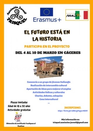 Intercambio juvenil con jóvenes italianos en Cáceres