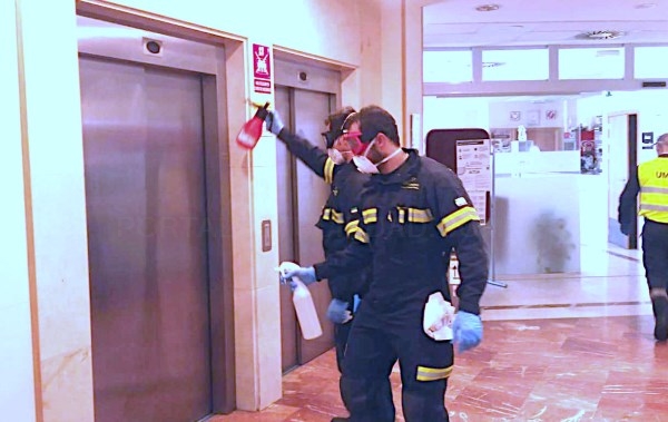 El CPEI realizó la pasada semana tareas de desinfección en quince centros de la provincia de Badajoz
