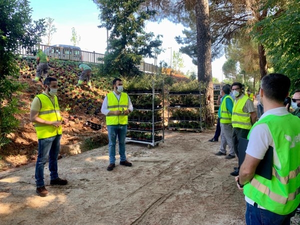El alcalde inicia una serie de visitas y reuniones con empresarios que ejecutan obras públicas para conocer el impacto de la crisis del covid19