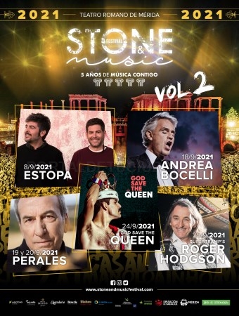 Los internacionales Bocelli, Hogdson y God Save The Queen, Estopa y Perales aplazan sus conciertos a 2021, aunque Stone & Music se celebrará