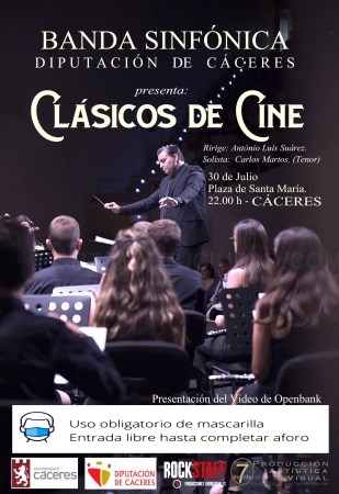 La banda sinfónica de la diputación provincial de Cáceres ofrecerá su primer concierto el 30 de julio en Santa María