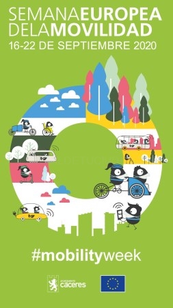 El Ayuntamiento de Cáceres celebrará este año la Semana Europea de la Movilidad de manera virtual, refrendando así su compromiso con la movilidad sost