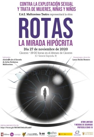 Representación teatral de la E. A. E Maltravieso por el Día Internacional contra la explotación y la trata de mujeres, niñas y niños