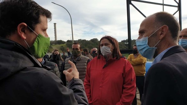 Begoña García valora las obras de emergencia ejecutadas en Peraleda de la Mata para asegurar suministro hídrico a regantes