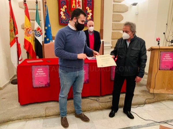 Pablo José Conejo, primer premio de Poesía ‘Cáceres Patrimonio de la Humanidad’