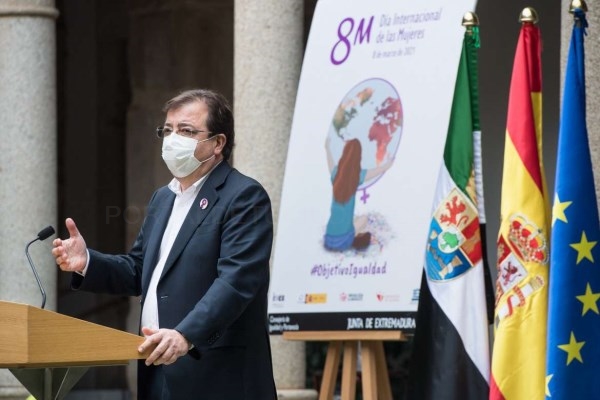 Fernández Vara resalta que los Fondos de Recuperación y Resiliencia de la Unión Europea tengan como criterio la igualdad y la identidad de género