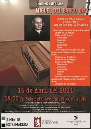 El Palacio de la Isla acoge un nuevo concierto de clave tras la recuperación de dicho instrumento