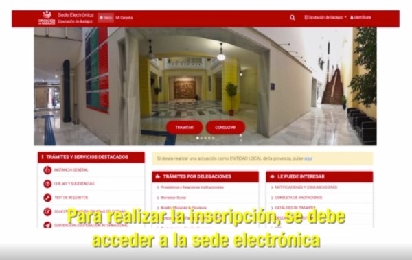 Recursos Humanos de la Diputación de Badajoz edita una guía audiovisual sobre tramitación electrónica en pruebas selectivas