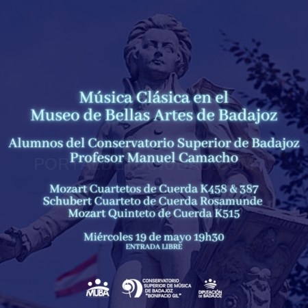 Cuartetos de cuerda del Conservatorio Superior de música Bonifacio Gil en los museos