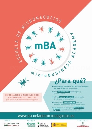 Unas 75 personas podrán consolidar y activar su proyecto de autoempleo a través de la Escuela de Micronegocios de Extremadura