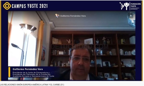 Fernández Vara aboga por reforzar el papel de España para servir de puente entre la Unión Europea y América Latina