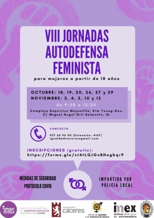 Abierto el plazo de inscripción en las VIII Jornadas de Autodefensa para Mujeres